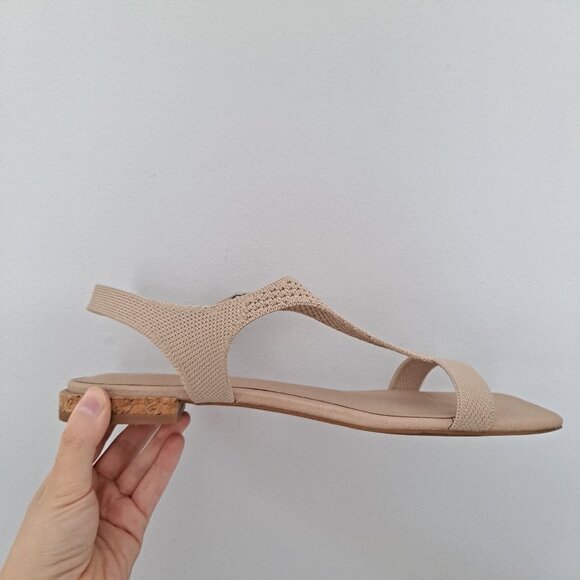 Vivaia Mia Tan T Strap Square Toe Sandals 10.5 42 - Picture 8 of 11